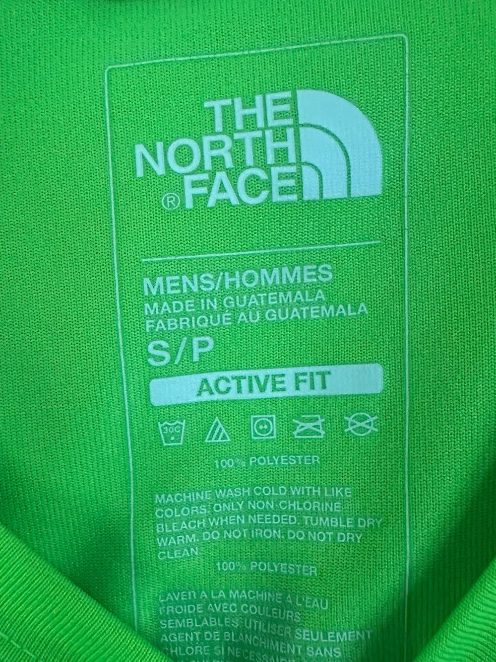 The North Face Neon Green Active Fit Long Sleeve Tee
